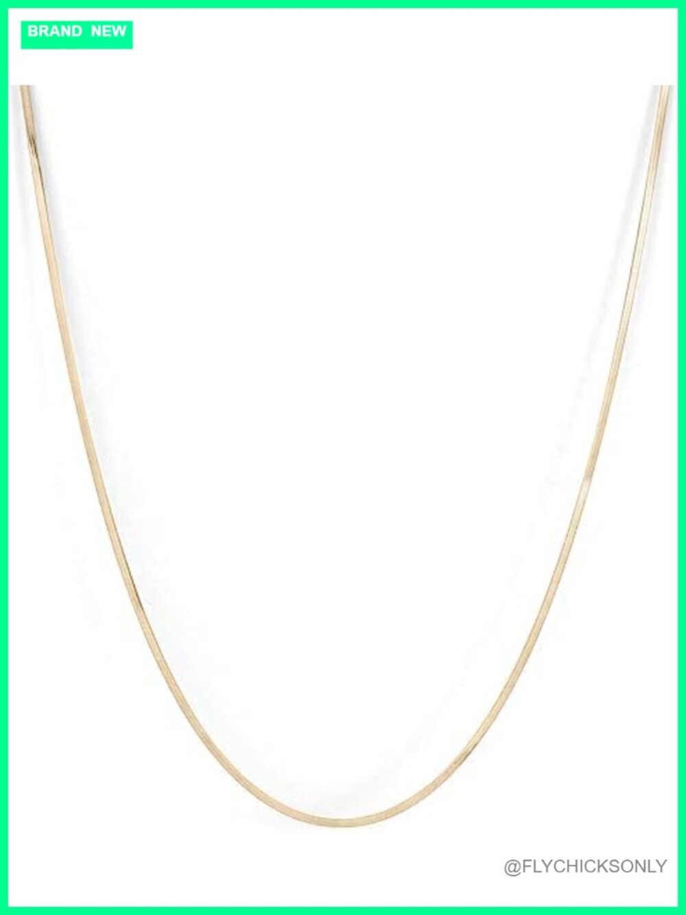 Slim Chain Necklace Stainless Steel Modern 7 Inch